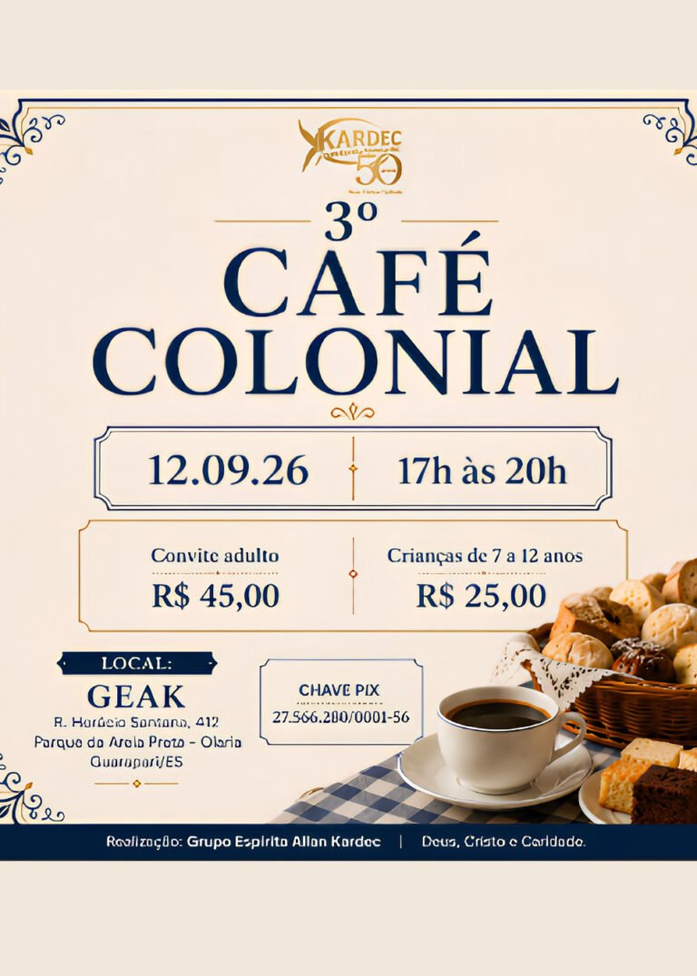 ☕ Vem aí o 3º Café Colonial do GEAK!