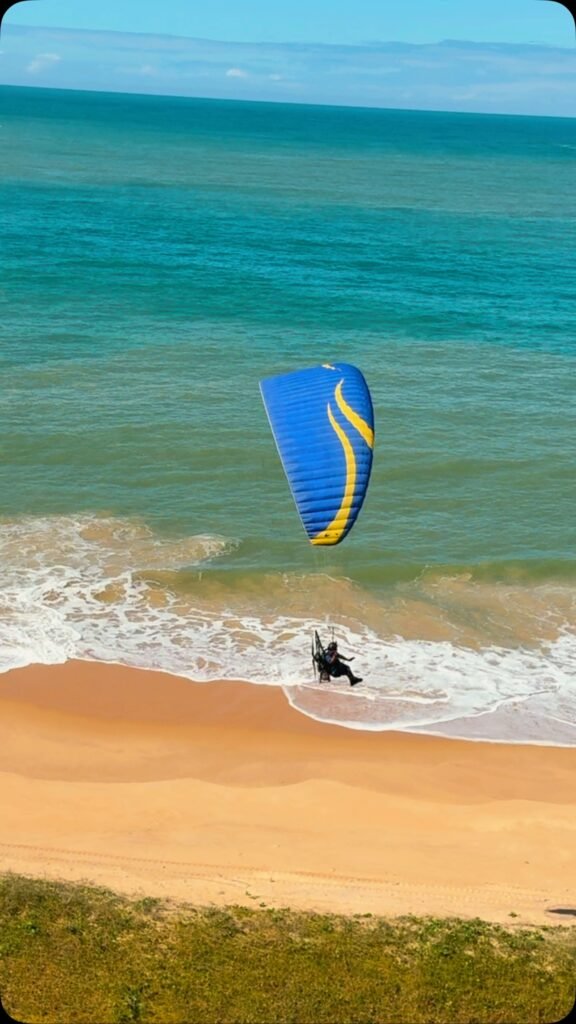 Decolagem de paratrike em Guarapari