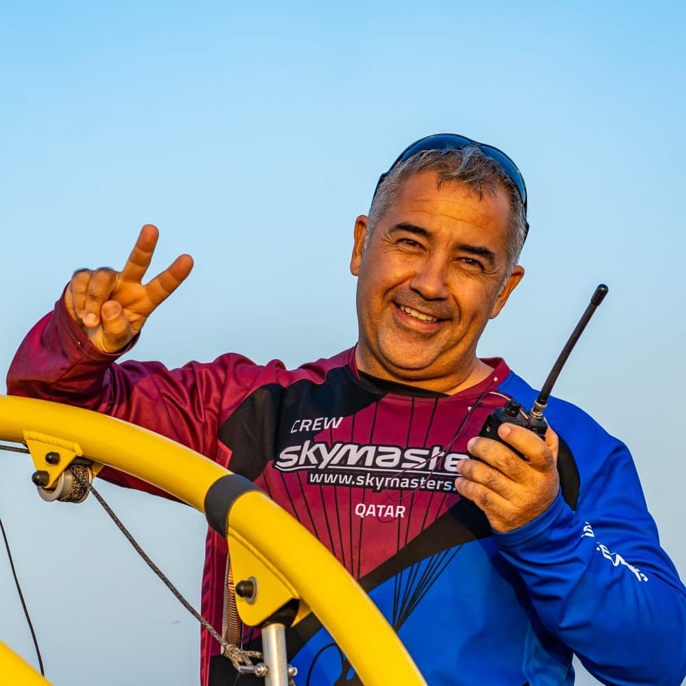 Tamy Franco Suhett, piloto e instrutor de paramotor